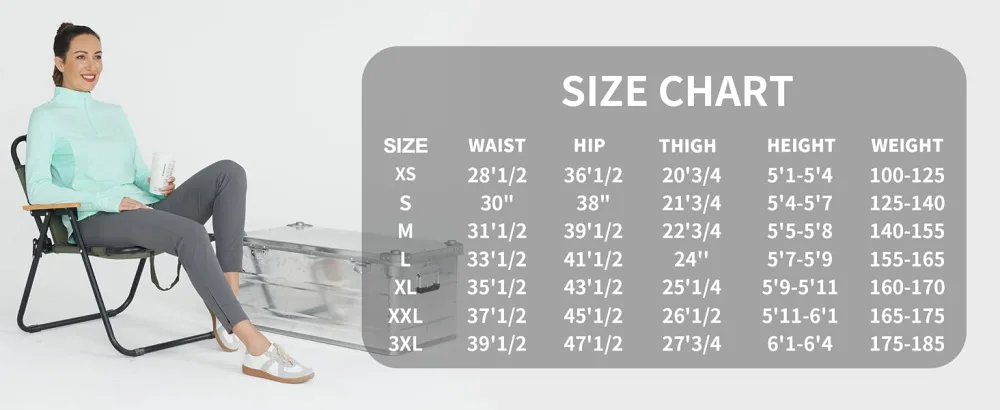 Hiverlay Womens pro Golf Pants Quick Dry Slim Lightweight Work Pants with Straight Ankle Also for Hiking or Casual Ladies Light Khaki Medium - size chart