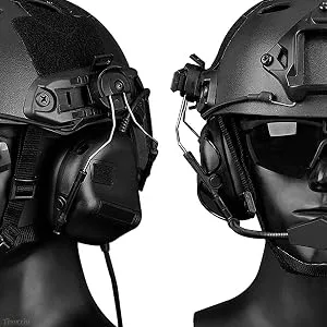 Comtac I & II ARC Adapter - Tactical Helmet Accessories Rail Suspension Mount Version for Airsoft Activities Ear Protection - Hearing Protection for Peltor Comtac Tactical Headset Airsoft Headset Black - Peltor Comtac I & II ARC Adapter - Tactical Helmet Rail Suspension Mount Version