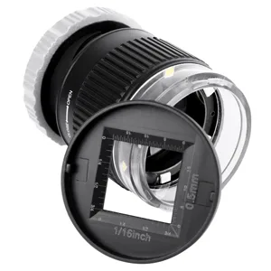30X Loupe Magnifier,Adjustable Focal Length Magnifier,Foldable Jewelry Magnifier Glass for Textile Optical,Embroidery,Circuit Board,Coins,etc. - Scale