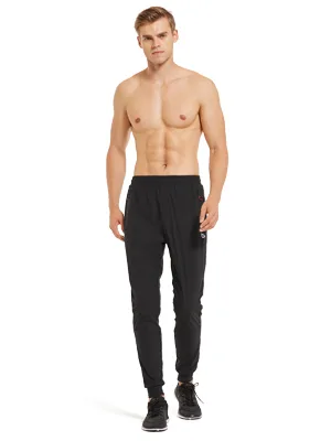 BALEAF Men's Joggers Pants Lightweight Running Workout Athletic Training Gym Quick Dry Tapered Jogger Zipper Pockets Navy Medium - product information 13