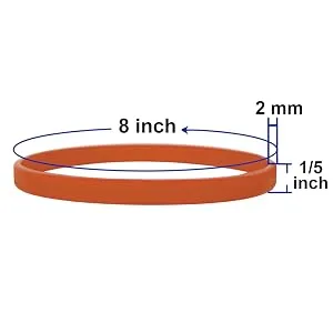 Muka 100 PCS Thin Silicone Bracelets, Elastic Rubber Wristband for Women Men Teen Blue 100 - product information 32