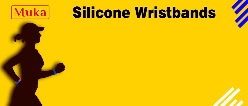 Muka 100 PCS Thin Silicone Bracelets, Elastic Rubber Wristband for Women Men Teen Blue 100 - PLIJ banner