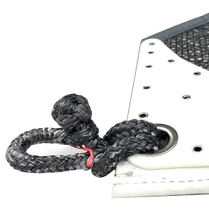 Robship Soft Shackle, Anchored Black 4.0x70x60mm - Anchored Soft Shackle