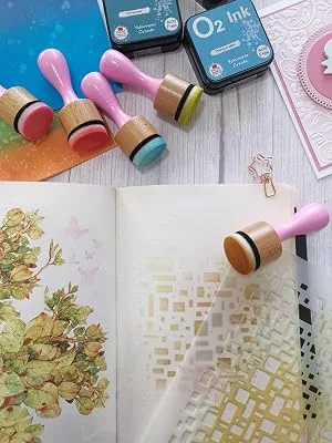 Alinacutle 44PC Ink Blend Foam Tool Paper Crafting Blending Brush for Card Making Art Blending Tool for Crafts Drawing Blending Tools - foam brush