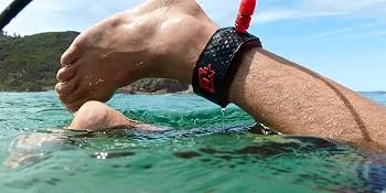Creatures of Leisure Reliance Lite Shortboard Leash Cyan Speckle Black (Contrast Bias) 6ft0" - Reliance