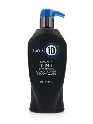 It's a 10 Haircare He's A Miracle 3-in-1 Shampoo, Conditioner and Body Wash, 10 fl. oz. - product information 2