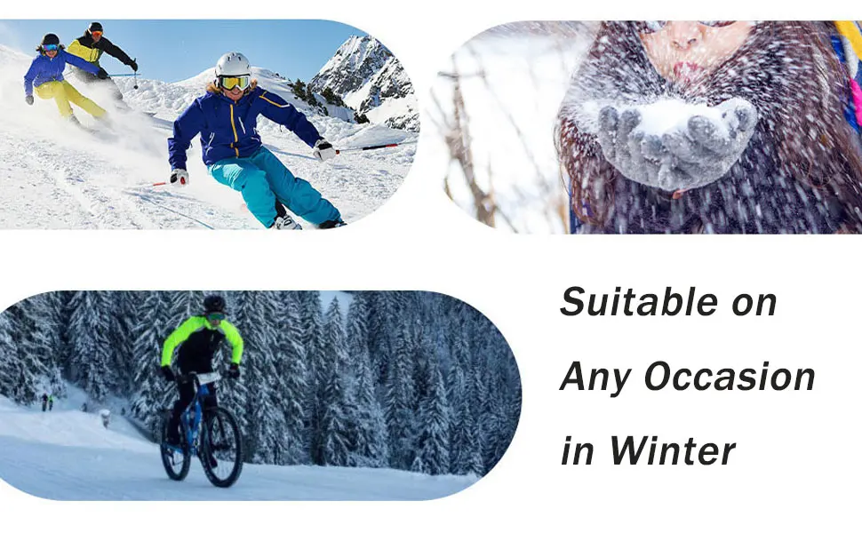 Ottsas Ski Gloves for Women Touchscreen and Waterproof Windproof pink,a - snowmobile gloves