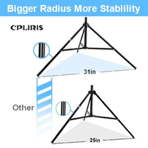 CPLIRIS Backdrop Stand, 8.5x10ft Ajustable Photo Backdrop Stand for Parties, Background Support System for Events with Spring Clamps, Backdrop Clips, Sandbag and Carry Bag 8.5x10ft V2 - 8.5x10ft / 2.6x3m Heavy Duty Backdrop Stand
