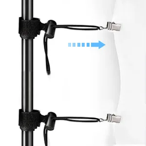 CPLIRIS Backdrop Stand, 8.5x10ft Ajustable Photo Backdrop Stand for Parties, Background Support System for Events with Spring Clamps, Backdrop Clips, Sandbag and Carry Bag 8.5x10ft V2 - 8.5x10ft / 2.6x3m Heavy Duty Backdrop Stand