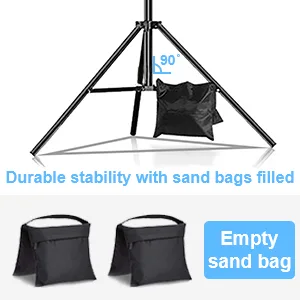 CPLIRIS Backdrop Stand, 8.5x10ft Ajustable Photo Backdrop Stand for Parties, Background Support System for Events with Spring Clamps, Backdrop Clips, Sandbag and Carry Bag 8.5x10ft V2 - 8.5x10ft / 2.6x3m Heavy Duty Backdrop Stand