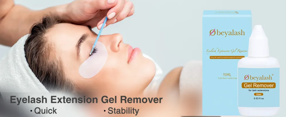 Obeyalash 15ml Eyelash Extension Remover Professional Lash Remover For Lash Extensions Gel Remover Easy to Use, Quickly, Powerful, Friendly Remove Eyelash Extension Glue - lash remover