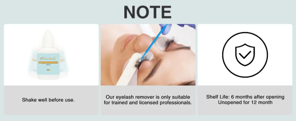 Obeyalash 15ml Eyelash Extension Remover Professional Lash Remover For Lash Extensions Gel Remover Easy to Use, Quickly, Powerful, Friendly Remove Eyelash Extension Glue - lash remover