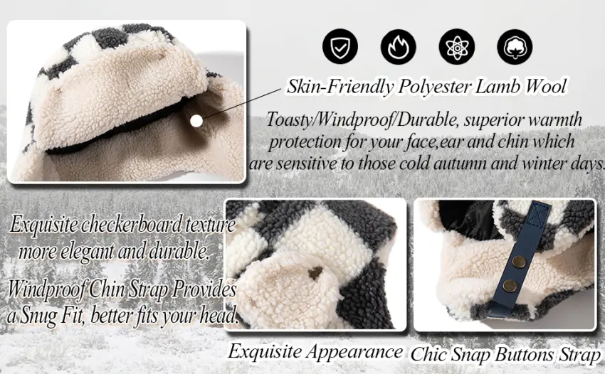 CLAPE Cold Weather Bomber Hats Trooper Trapper Hat Warm Winter Hats for Men Russian Ushanka Hat Aviator Cap with Ear Flap Pl21-black - Men Trapper Hat Bomber Hats Trooper Ushanka Ear Flaps Hats Aviator Snow Windproof Thermal Fur Hat