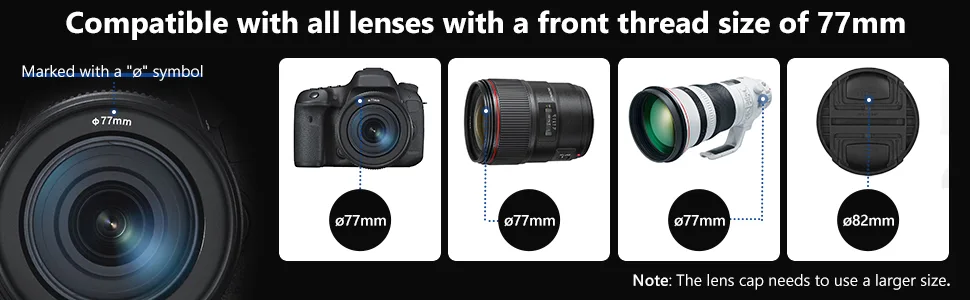 NEEWER 77mm MRC Variable ND Filter ND2-ND400, Neutral Density Adjustable ND Filter (0.3 to 2.7,1 to 9 Stops), Multi Layer Coated Optical Glass, Water Repellent & Scratch Resistant Ultra Slim Filter - product information 6