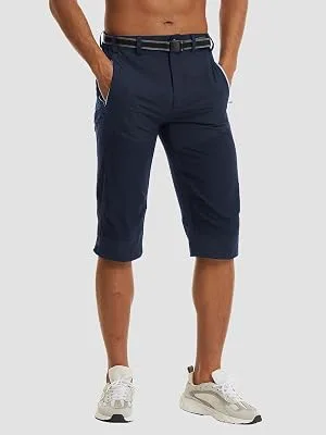 MAGNIVIT Men's 3/4 Capri Pants Below Knee Quick Dry Lightweight Hiking Cargo Long Shorts(No Belt) Grey 38 - product information 3