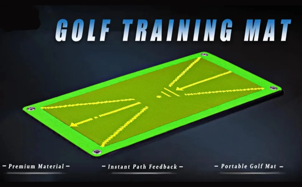 Turf Golf Mat, Premium Golf Hitting Mat with 3 Balls, Divot Daddy Pro Golf Practice mat That Shows Swing Path, Golf Training Mat for Swing Detection Batting - Golf Training Mat
