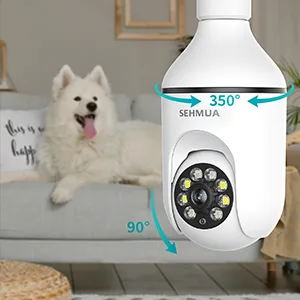 2K Light Bulb Security Camera Outdoor, 360 Wi-Fi Lightbulb Security Wireless Camera with Color Night Vision, Motion Tracking Sensor, 24/7 Recording, SD&Cloud Storage, Works with Alexa, E26/E27 Socket Light Bulb Camera - product information 5