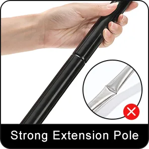 VITEVER Professional Window Squeegee Cleaner Tool with Extension Pole | 2-in-1 Window Squeegee with Scrubber Cleaning Kit - fewgw