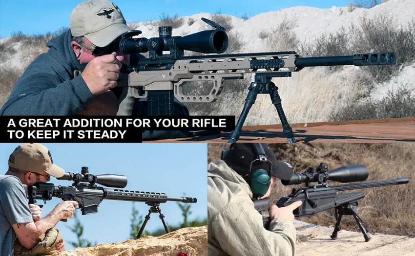 HIDENEL Compact Reflex Sight Green Red Dot Sight 4 Different Reticles Red Dot Sight with 20mm Picatinny Rail Mount Green Red Reflex Holographic Dot Sight Reflex Sight with 4 Reticles - HIDENEL Tactical Rifle Bipod for hunting