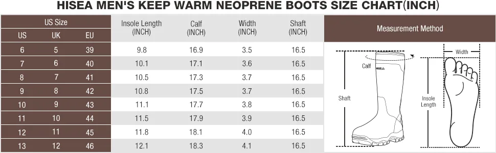 HISEA Apollo Pro 400G Insulated Men's Hunting Boots Waterproof Rubber Mud Boots 8 Kanati Camo - hisea mens hunting boots muck boots men