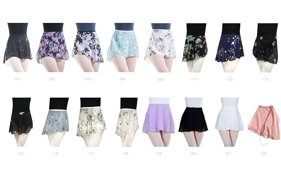 Dance Favourite Ballet Chiffon Wrap Skirts for Women and Girls Wrapdf013 - Wrap Skits