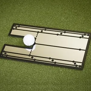 Putting Mirror 12" x 6" - Get Instant Feedback to Improve Your Stroke with This Golf Putting Alignment Mirror for Indoor and Outdoors - golf mirror