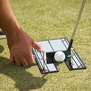 Putting Mirror 12" x 6" - Get Instant Feedback to Improve Your Stroke with This Golf Putting Alignment Mirror for Indoor and Outdoors - golf mirror