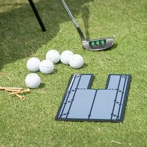 Putting Mirror 12" x 6" - Get Instant Feedback to Improve Your Stroke with This Golf Putting Alignment Mirror for Indoor and Outdoors - mirror golf accesories