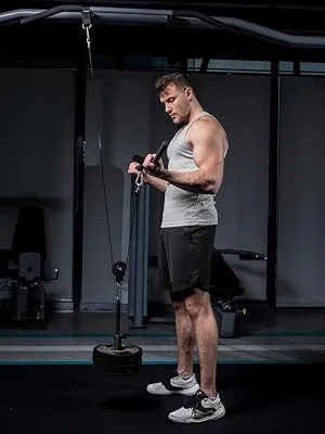 FitBeast Pulley System Gym, Cable Weight Pulley System for Gym LAT Pulldown, Biceps Curl Workout, Ideal Home Gym Equipment for Forearm, Shoulder, Strength Training - pulley system gym pulley system weight pulley system cable pulley system workout pulley system