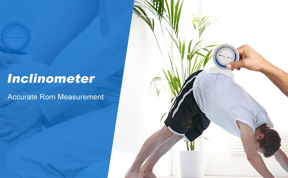 Cubesprings Inclinometer - Accurate Range of Motion (ROM) Measurement Leak-Proof Construction- Easy to Use Bubble Inclinometer for Physical Therapist or Student - Inclinometer