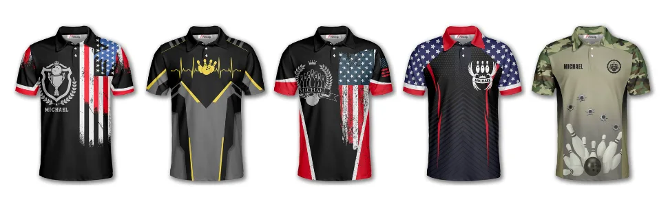 PRIMESTY Custom Bowling Shirts for Men, Personalized Bowling Jerseys with Name and Team Name, Custom Bowling Polo Shirts Style09 - custom-bowling-shirts-02