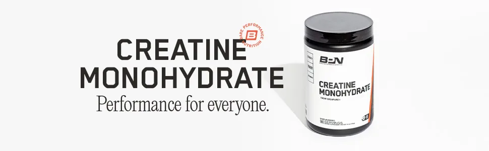 Bare Performance Nutrition, BPN Creatine Monohydrate with Creapure, Unflavored, Increase Muscle Mass, Improve Performance, Strength, & Power, Cognitive Support, 60 Servings - bpn creatine creatine monohydrate creatine powder nutritional supplement, bare performance nutrition