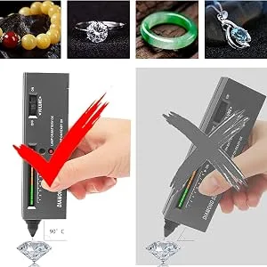Diamond Tester II, Professional Jeweler Diamond Selector II High Accuracy Portable Moissanite Tester Gemstone Tester Testing Tool Set For Novice and Expert - product information 5