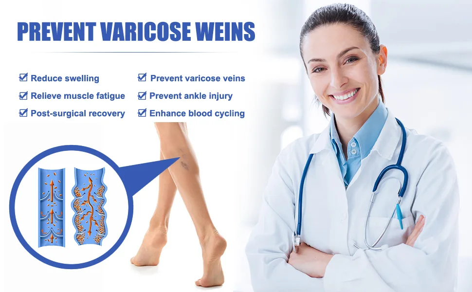 GODORIO Closed Toe Compression Socks for Women & Men Circulation 20-32mmHg Knee High, Best for Running, Nursing, Hiking Beige M - product information 13
