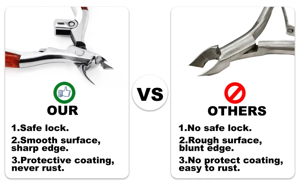 Cuticle Trimmer Professional Cuticle Cutter Stainless Steel Cuticle Nipper - comparison
