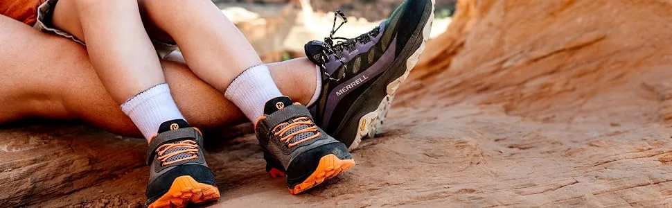 Merrell Moab Speed Low Waterproof Hiking Sneaker, Walnut, 7 US Unisex Big Kid - Moab low