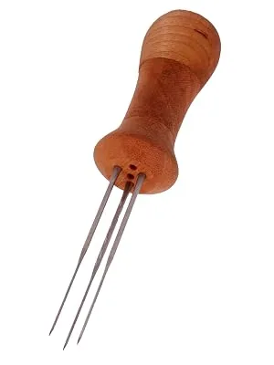 Deluxe 3 Needle Felting Tool Compact Wood Handle for Sculptures and Everyday Felting - 3 Needle Felting Tool w/Needles