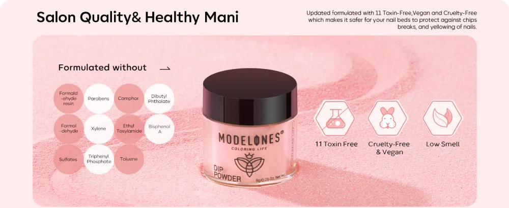 Modelones 10 Pcs Dip Powder Nail Kit Starter, 4 Colors Clear Nude Pink Dipping Powder System Essential Liquid Set with 15ML Base&Top Coat Activator for French Nail Art Manicure DIY Salon All-in-One Starter Kit A-Ultimate Gentleness - salon quality