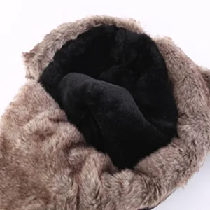Connectyle Trooper Trapper Hat Warm Winter Hats Hunting Hat with Mask Ear Flaps Black - Connectyle mens hat for winter warm hunting hat snow skiing hat with ear flaps trooper hat