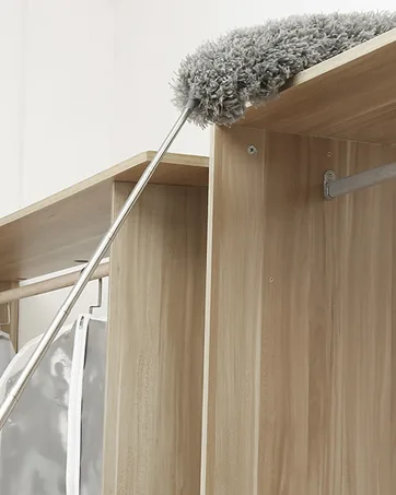 SetSail Duster with Extension Pole 110-inch Extra-Long Dusters for Cleaning, Bendable Microfiber Head Washable Ceiling Fan Duster for High Ceilings, Furniture - EXTENDABLE DUSTER