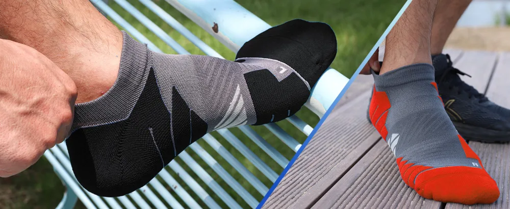 No Show Running Athletic Anti-Blister Wicking Coolmax Socks, Seamless Anti-odor Large 3 Pairs White Style 2 - running socks