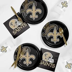 New Orleans Saints Tailgating Kit, Serves 8 - New Orleans Saints Tailgating Kit, Serves 8