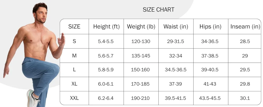 G Gradual Men's Joggers Pants with Zipper Pockets Stretch Athletic Sweatpants for Men Workout Jogging Running Navy Medium - product information 8