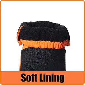 Dog Shoes Boots & Paw Protectors Snow Winter Large Medium Dogs Waterproof Hiking Orange 7 size 7: 3.4"(width) Orange - dog boots