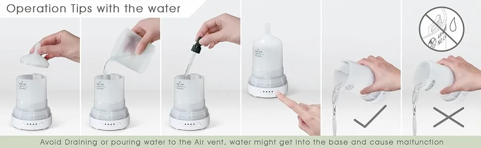 Earnest Living Essential Oil Diffusers for Essential Oils Large Room Diffuser White Ceramic Diffuser 250ml Aromatherapy Diffuser with 4 Timers 7 Night Lights and Auto Off Function for Home Gift Ceramic Gleam 250ml - Earnest Living Essential Oil Diffuser Ceramic Diffuser Humidifier Aromatherapy Diffusers Essential