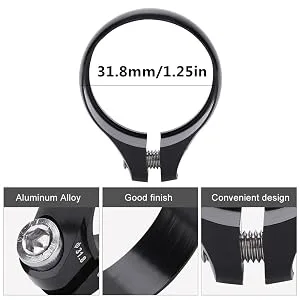 Bicycle Bolt Clamp Aluminum Alloy Quick Release Seat Post Locking Clamps for 27.2mm Red - product information 19