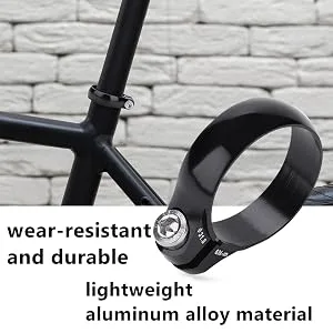Bicycle Bolt Clamp Aluminum Alloy Quick Release Seat Post Locking Clamps for 27.2mm Red - product information 20