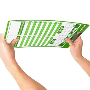 PHYSIZZ Dry Erase Baseball Coaches Clipboard - Double-Sided Coach Lineup Marker Board for Baseball & Softball - 300*300-4bq