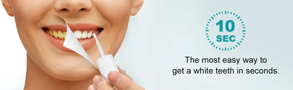 Tooth Paint, Teeth Whitening Paint, Tooth Polish Uptight White, Instantly Get a Shiny Smile, Easy to Apply - 10 sec