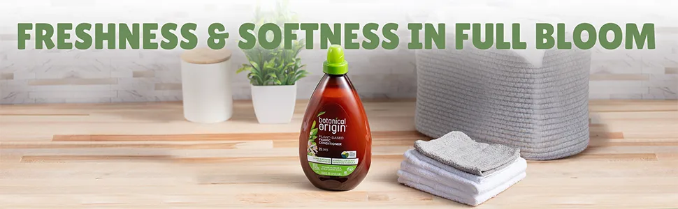 Botanical Origin Plant-based Fabric Softener, Hypoallergenic, Free from Parabens, Orange Blossom and Citrus Leaves scent, 32.46 oz (48 Loads) - botanical origin, laundry fabric softener, citrus, plant based